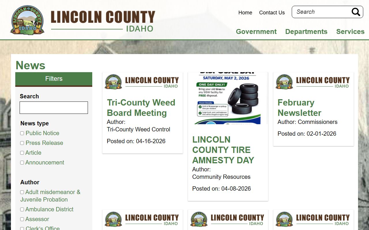 Lincoln County Court records county news source page