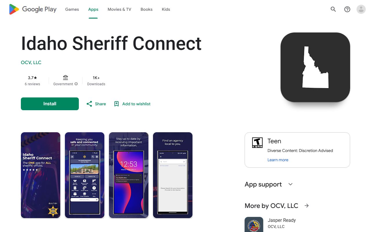 Lincoln County inmate search Idaho Sheriff Connect Google Play page