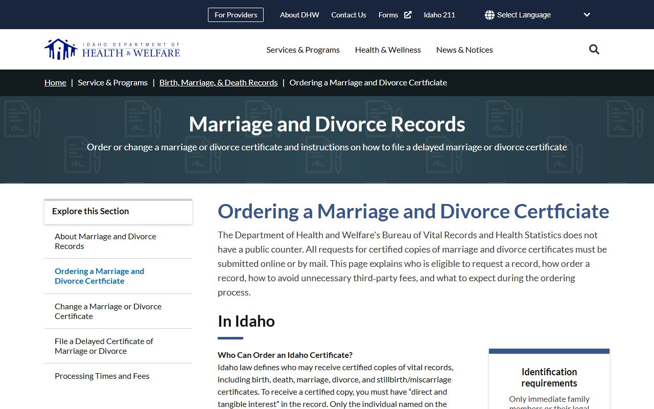 Lincoln County probate records certified marriage and divorce certificates