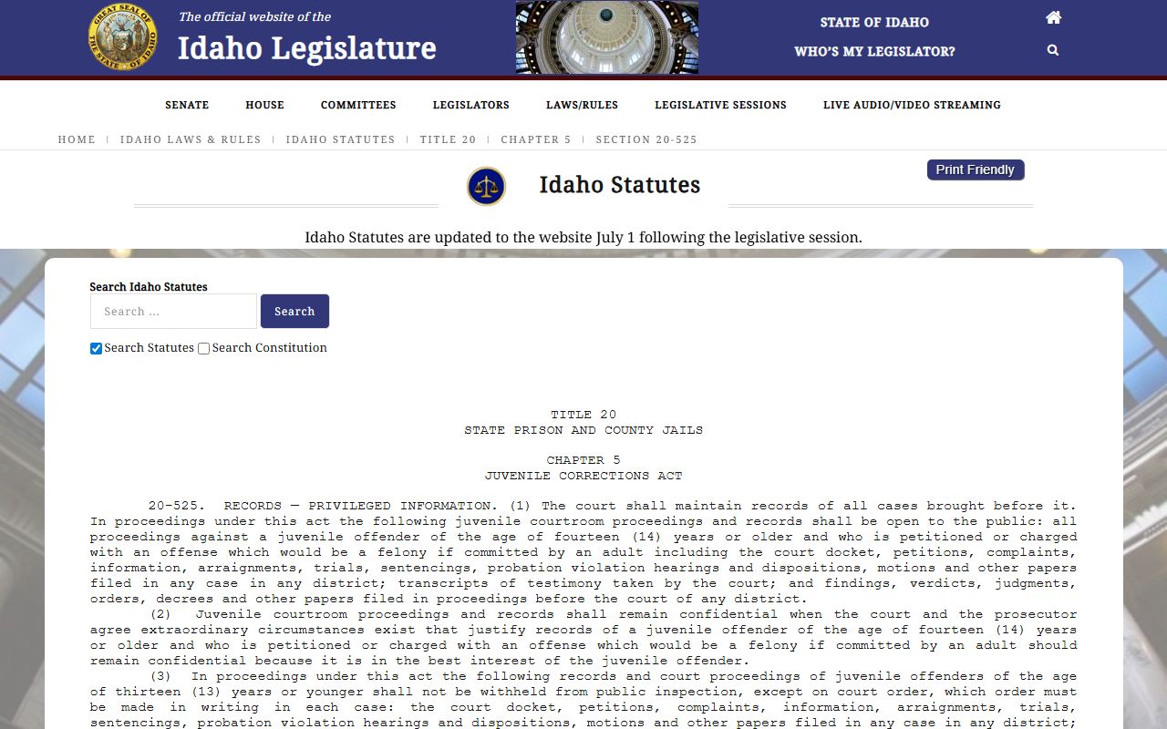 Lincoln County probate records juvenile records statute
