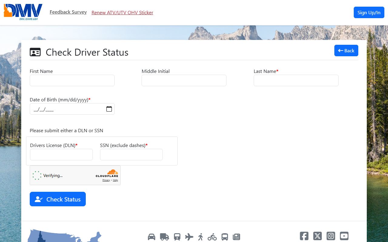 Lincoln County traffic court records Idaho DMV driver status check